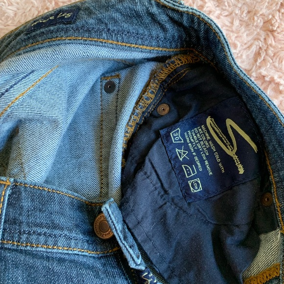 (7) SEVEN Dark Denim Wide Leg Jeans sz 27 - Picture 9 of 15